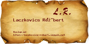 Laczkovics Róbert névjegykártya