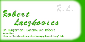 robert laczkovics business card